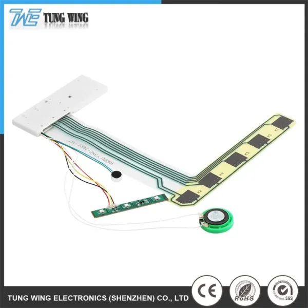 Waterproof Recordable Greeting Card Music Chip with Customizable Sound Duration and Replaceable Battery