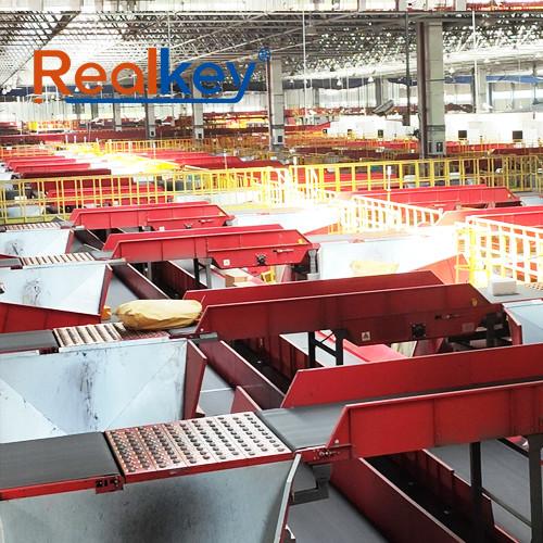 Compact Swivel Wheel Sorter High Speed Sorting Conveyor With Quick Installation