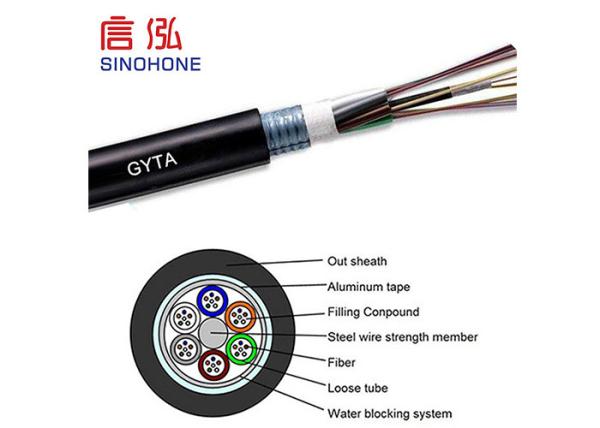 Customized Length Commercial Fiber Optic Cable Loose Tube Structure