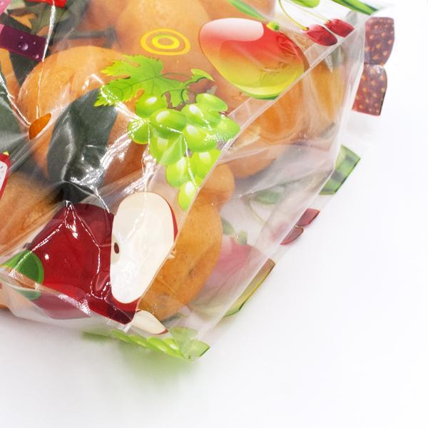 Zip Lock Fresh Organic Fruit Plastic Bag Moisture Proof Non Toxin With Holes / Handle