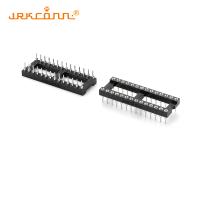 Connecteur PCB à prise de circuit intégré à broche ronde de 2,54 mm à double prise en ligne