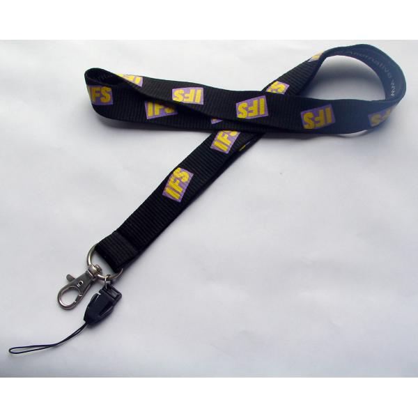 90 Cm Width Printing Dye Sublimation Lanyards Blue Color For Promotion