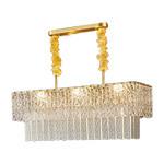 Do hardware moderno de Crystal Chandelier Ceiling Lights Electroplated do quadrado de AC110V rolamento forte