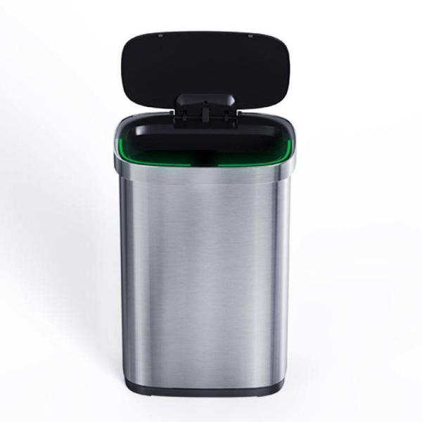 Office and Kitchen Stainless Steel Trash Can Automatic Touchless Smart Sensor Waste Bin with STANDING Structure