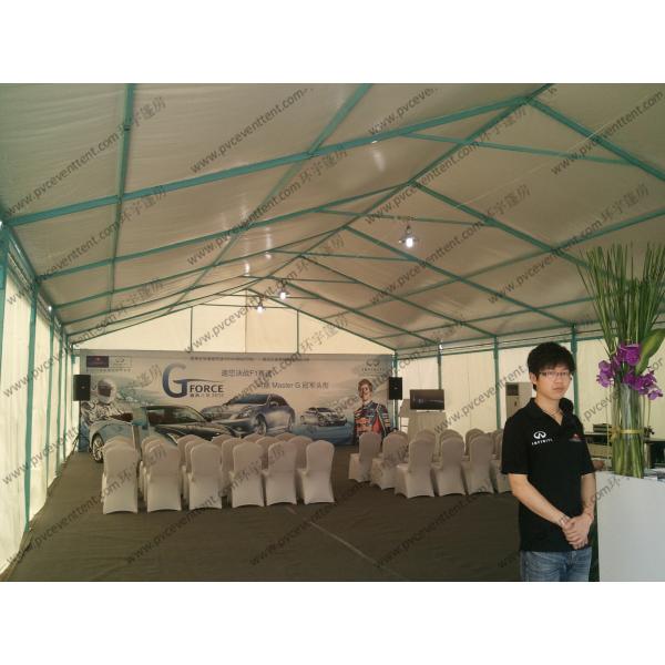 Aluminum PVC Event Tent With Customized Printed Decoration For Outside Car Trade Show