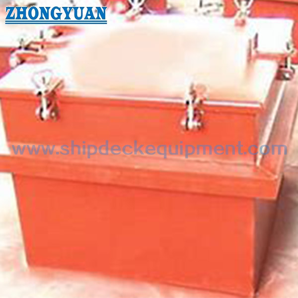 Small Weathertight Steel Hatch with Wing-Nut Closures | Storage and Dry Cargo Hold Access (ISO 5778)