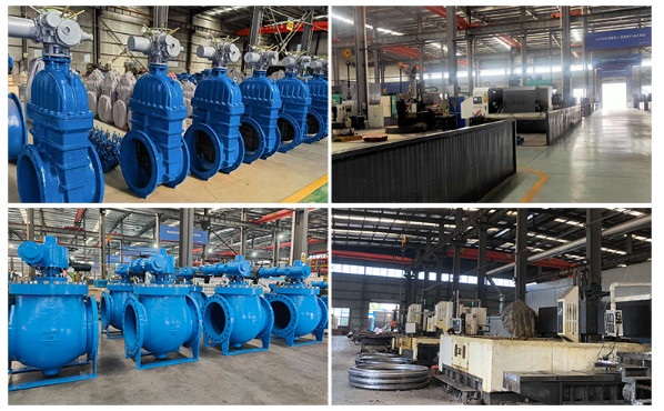 200mm PN16 Sluice Gate Valve 8 Inch Flanged Manual Type Rising Stem