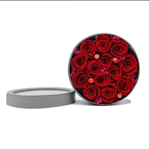 Decorative Preserved Flowers In Box , Eternal Roses Box For Gift