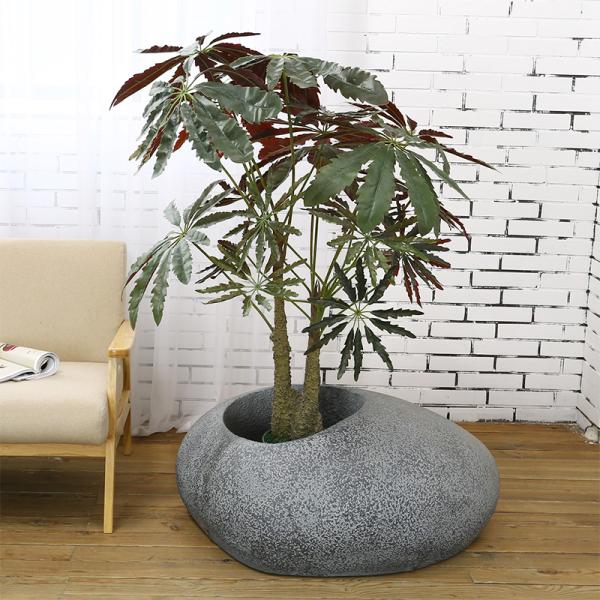 120cm Artificial Potted Floor Plants Green Simulated False Aralia Tree For House Decor