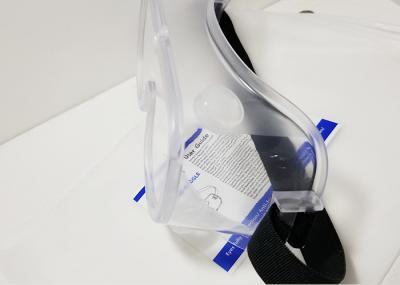 Splash Proof Medical Safety Goggles With Soft Nose Piece Elastic Strap