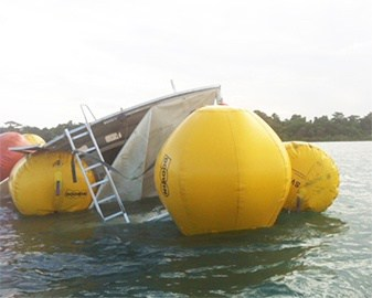 IMCA Standard PVC Material Salvage Balloon Open Bottom Parachute Underwater Lifting Bags