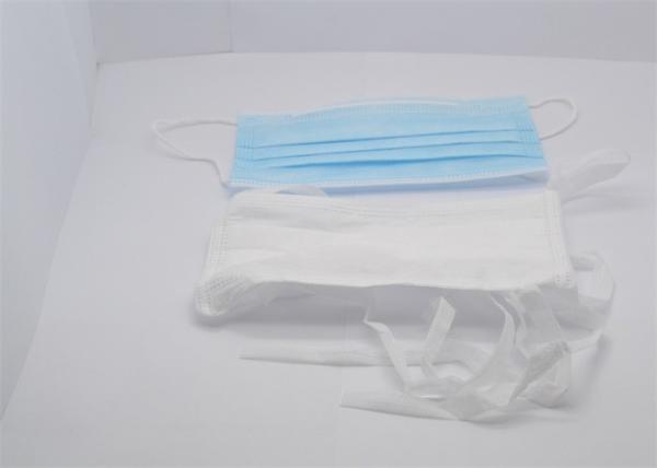 Unisex Disposable Tie On Face Mask , Surgical Disposable Mask Daily Protection