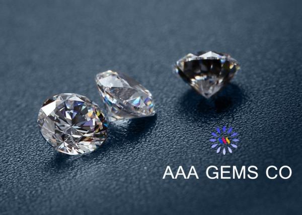Eight Hearts And Eight Arrows Round Moissanite Colorless 5mm