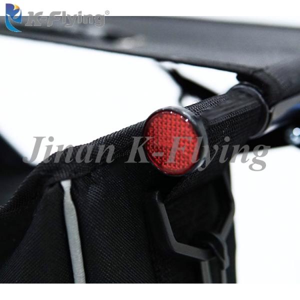 Light Metal Aluminum Folding Walker Rollator Elderly Walking Aid