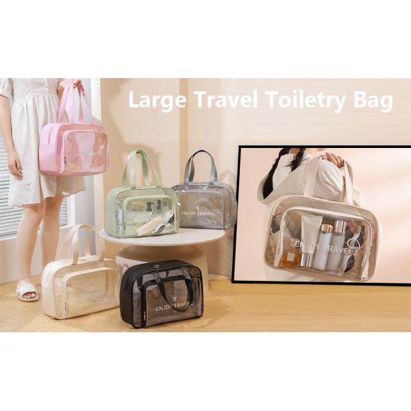 Travel Toiletry Bag For Women And Men, Beach Bag Waterproof Sandproof, Large Clear Tote For Gym Pool Beach Summer Vacation