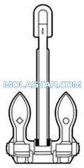 Molastar Stainless Steel Marine Byers Anchor Marine Ship Byers Anchor Stockless Anchor For Marine