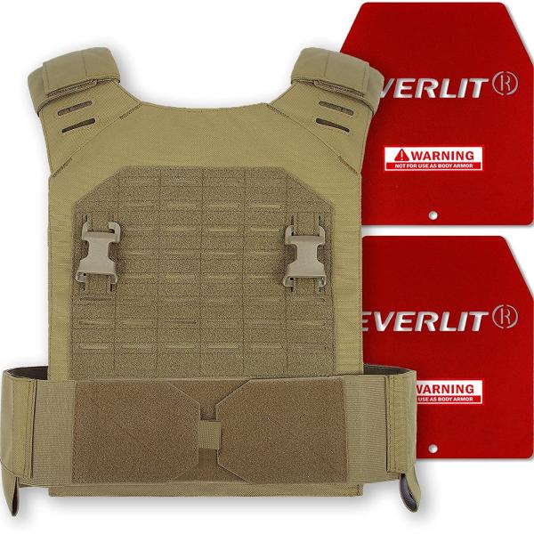 1000D Nylon Cordura Coyote Brown Strength Training Weighted Vest Workout 11x14"