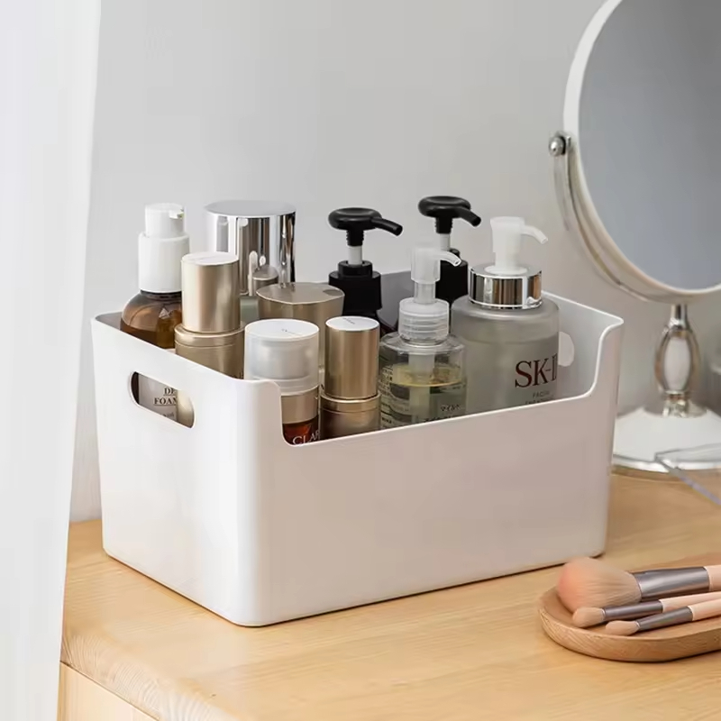 Hot Selling Plastic Desktop Cosmetic Food Storage Box Bedroom Bathroom Kitchen Drawer Organizer for Food Cosmetic