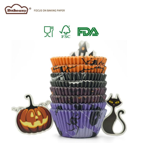 Halloween Cupcake Liners Food Grade Baking Paper Cup Muffin Cupcake Holders