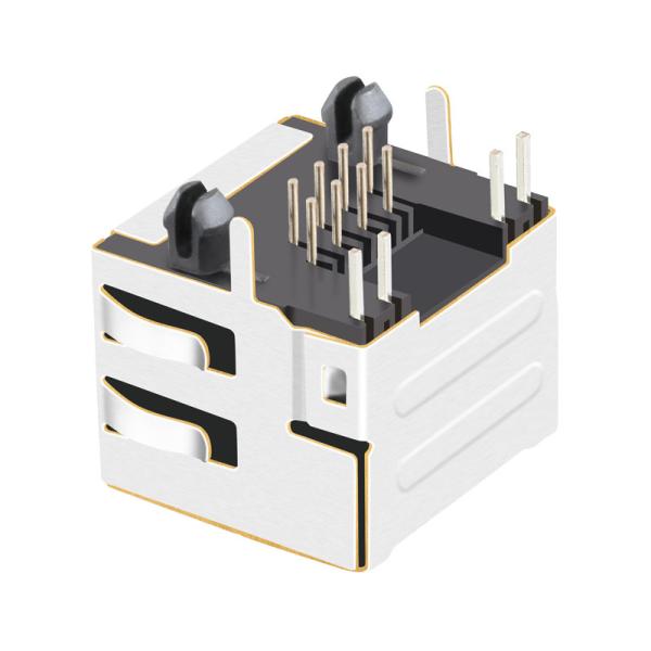LPJE101-0AG-MYNL Shielded RJ45 Modular Jack with Yellow Green LEDs