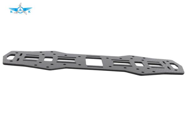 Black Carbon Fiber Bracket , CNC Turning Milling Industrial Robot Parts
