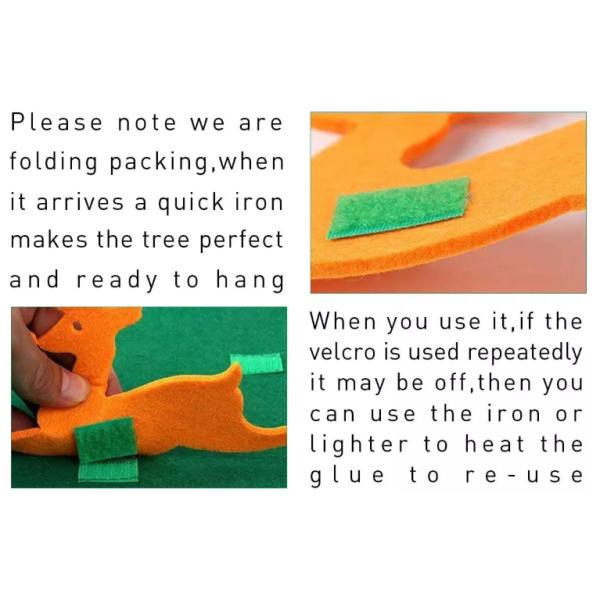 Merry Christmas Tree Decoration Hanging Pendants Felt Craft DIY Material for Kid Ornament Creative Craft Kits OEM ODM