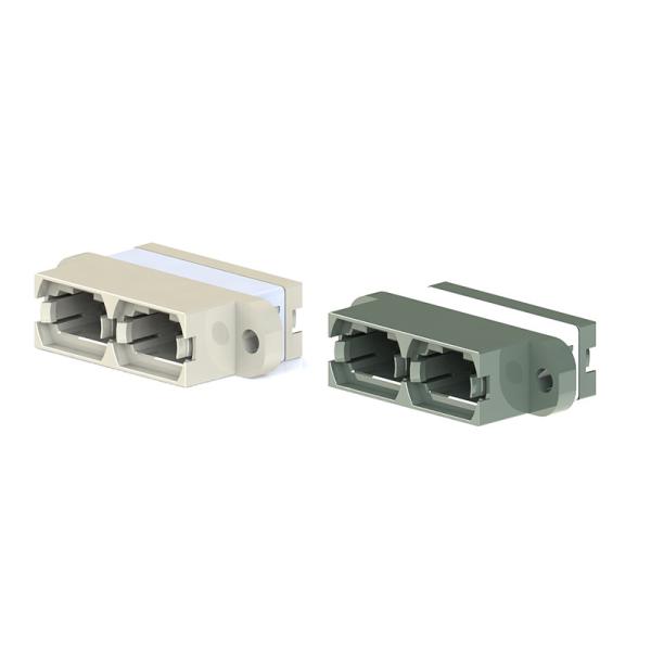 Duplex Adapter MPO With Flange Fiber Optic Adapters Key Up And Key Up Version