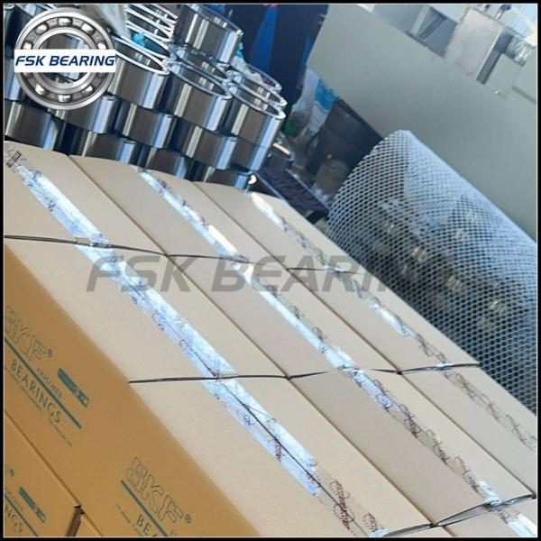 China FSK HM124646-90078 Train Bearing Unit 119.06*195.26*142.87mm Double Row Tapered Roller Bearing
