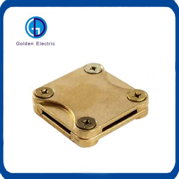 High Voltage 25mm Copper Square Tape Clamp Customizable Wear Resistant