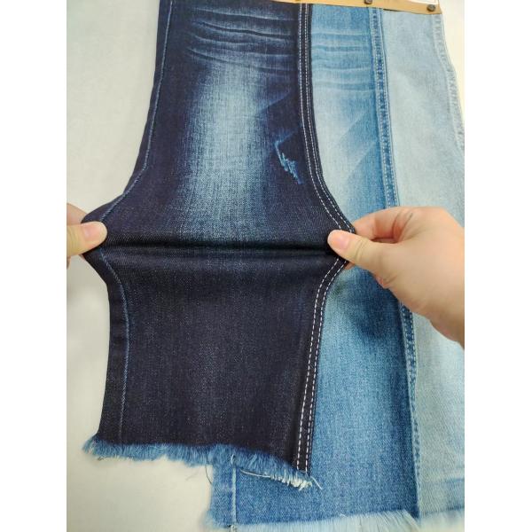 8.9oz 85%Cotton Dual-Core Siro Yarn Cross Slub 10s Denim Fabric 180cm Full Width For Jeans Or Jacket