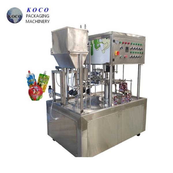 304 Stainless Steel Double Head Liquid Filling Machine Pneumatic Driven 1500BPH