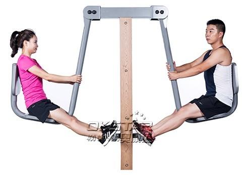 outdoor wooden fitness equipment--WPC Professional Factory Outdoor Fitness Equipment Wood Leg Press