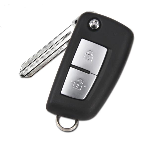 Black Plastic Nissan Remote Key Fob CWTWB1G767 2 Button For Nissan Qashqai