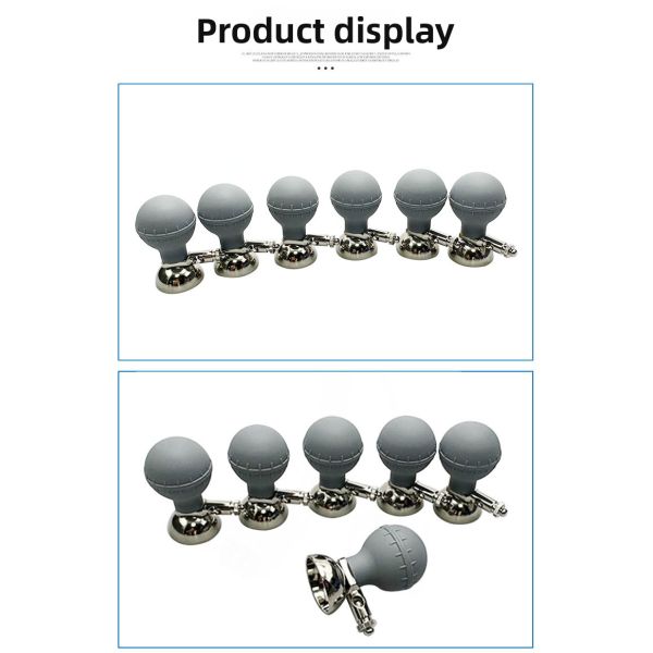 Adult Multifunctional ECG Suction Ball 3mm/4mm Grey Matte Surface CE Certified Class II Medical Consumables Premium Quality