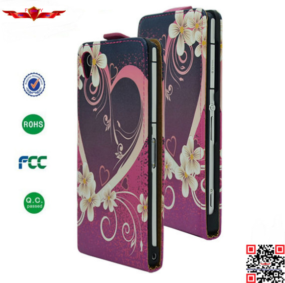 Hot Selling 100% Qualify PU Flip Leather Cover Cases For Sony Xperia Z2