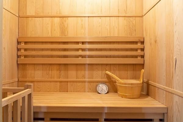 Home Small Wooden Traditonal Steam 2 Person Sauna With 3KW Electric Stove