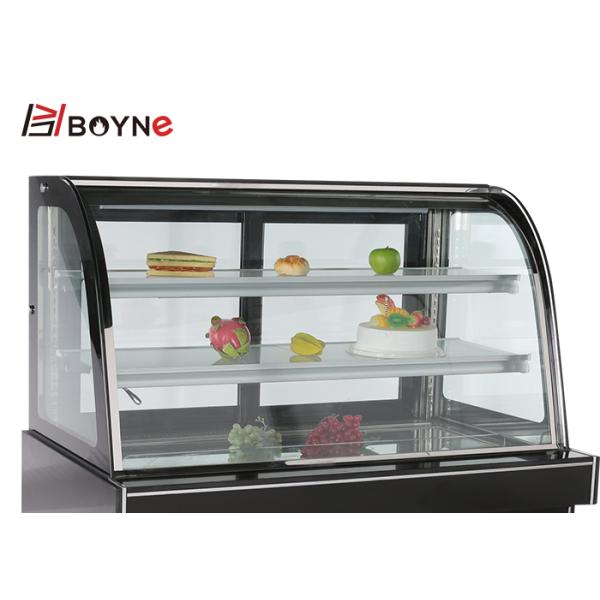 Commercial 3 layer front door cake showcake display with marble base.