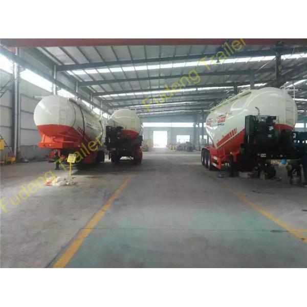 Powder material dry silo bulk cement tank trailer 45CBM bulker tanker semi trailer