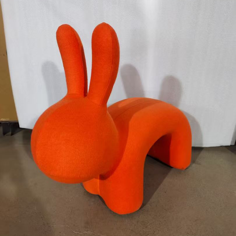 Creative Cartoon Elf Rabbit Accent Chair Casual Indoor Living Room Balcony Shoe Bench for Children for Apartment Dining Use