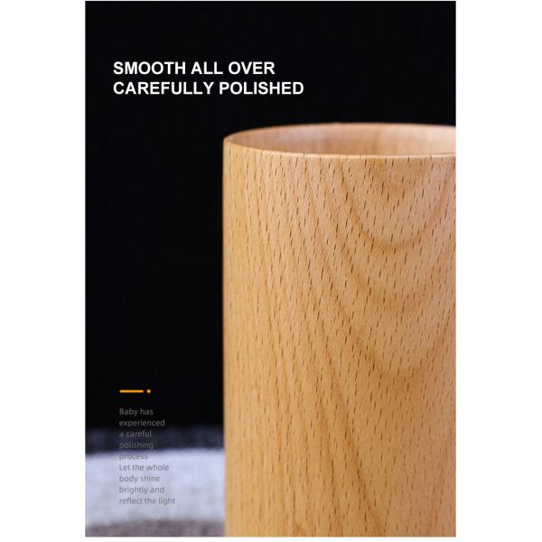 Japanese Creative Wooden Coffee Mug Household Solid Wood Handle Handy Cup