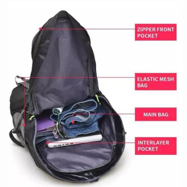 на открытом воздухе путешествуя пеший располагаясь лагерем легковес рюкзака 50l Frameless