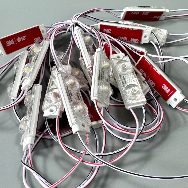 Super Bright 2835 Led Sign Modules 24v 0.72w 130lm 6500k Wide Angle Lens