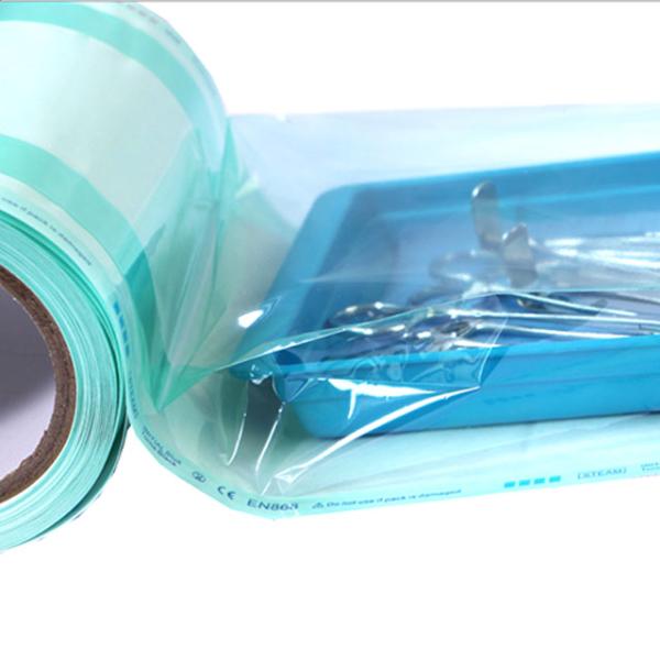 Heat sealing sterilization packaging gusseted reels use for medical and Dental