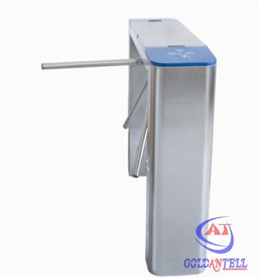 Porta de aço inoxidável inteligente do torniquete do tripé de 3 braços para o tráfego/prédio de escritórios