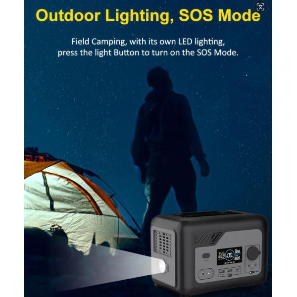 Высокопроизводительная литийная портативная электростанция 300w 600w 1200w 300w Lifepo4 Литийная батарея для кемпинга Солнечный генератор