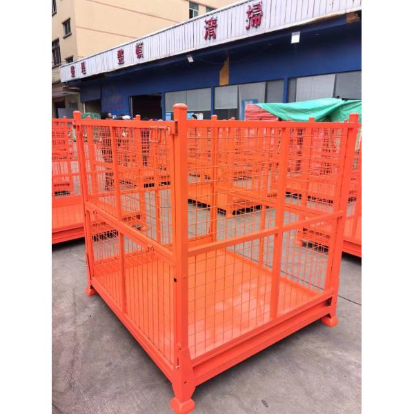 Stackable heavy-duty shelving for warehouses