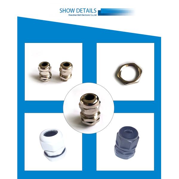Пластиковый кабель PG тип M тип мужской нить водонепроницаемый разъединитель IP68 нейлоновая герметическая железа