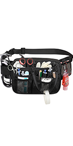 Side Fanny Bag Nursing Pocket Organizer Belt Nursing Accessories Pouch Waist Pack, Pill Bottle Organizer