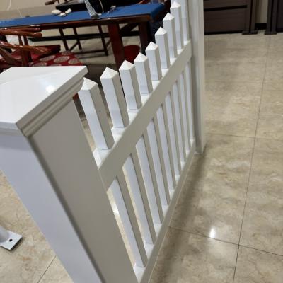 Safe Design PVC Picket Fence 8FT Wide Eco Friendly UV Protection