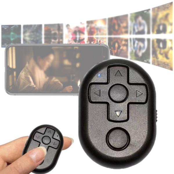 Universal Mobile Phone Bluetooth Remote Control Selfie Camera Shutter For TikTok E-book Turn Page And Faceu YouTube